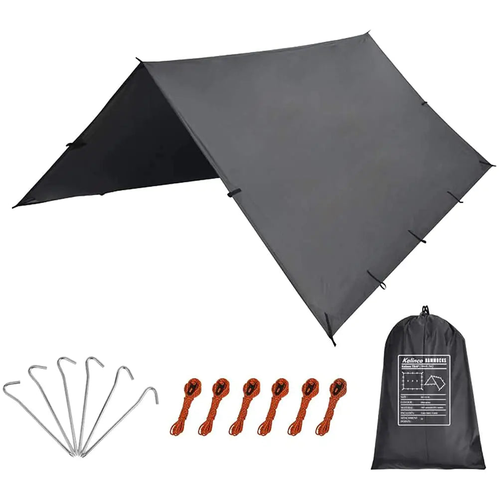 tarp mat KALINCO 10X13FT Tent Tarp Picnic Mat Camping Tarp Tent Hammock Tarp pu