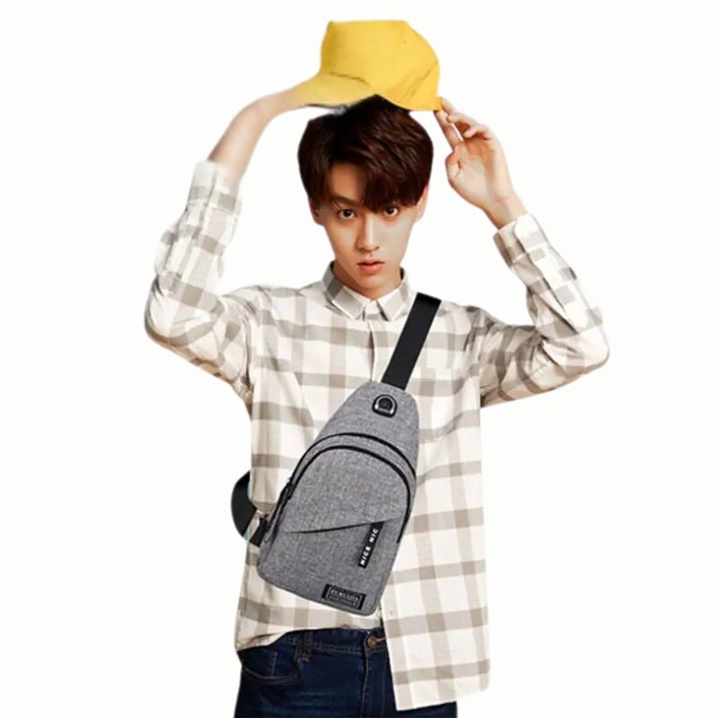 Men Women Sling Bag Crossbody Shoulder Backpack