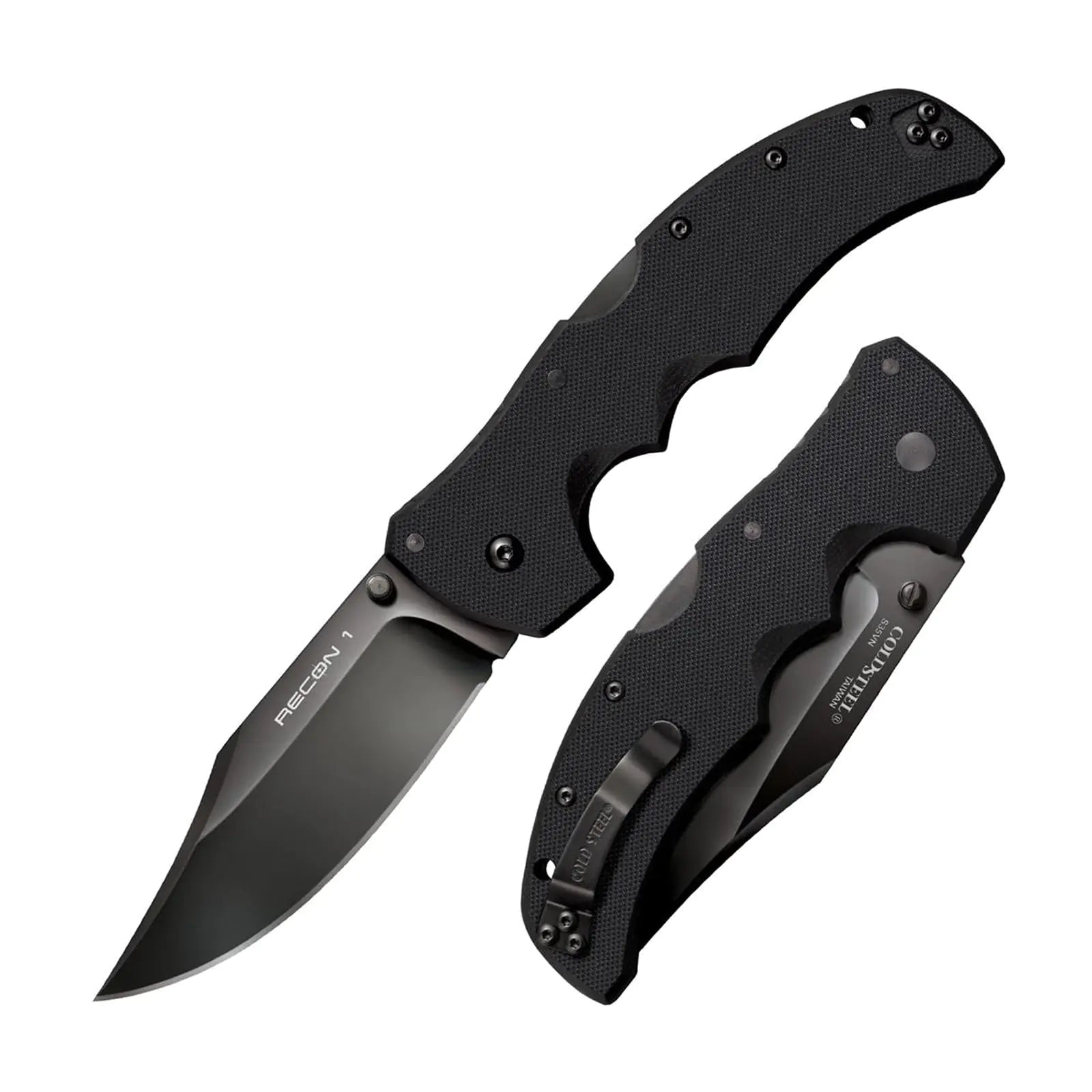Cold Steel Recon 1 Folder Clip Pt. 4In Bold 9-3/8In Overall Folding Camping Knives Black