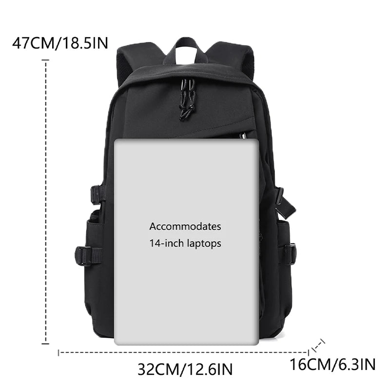 15 Inch Waterproof Polyester Men's Backpack